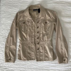 DKNY beige khaki jacket NWOT size s